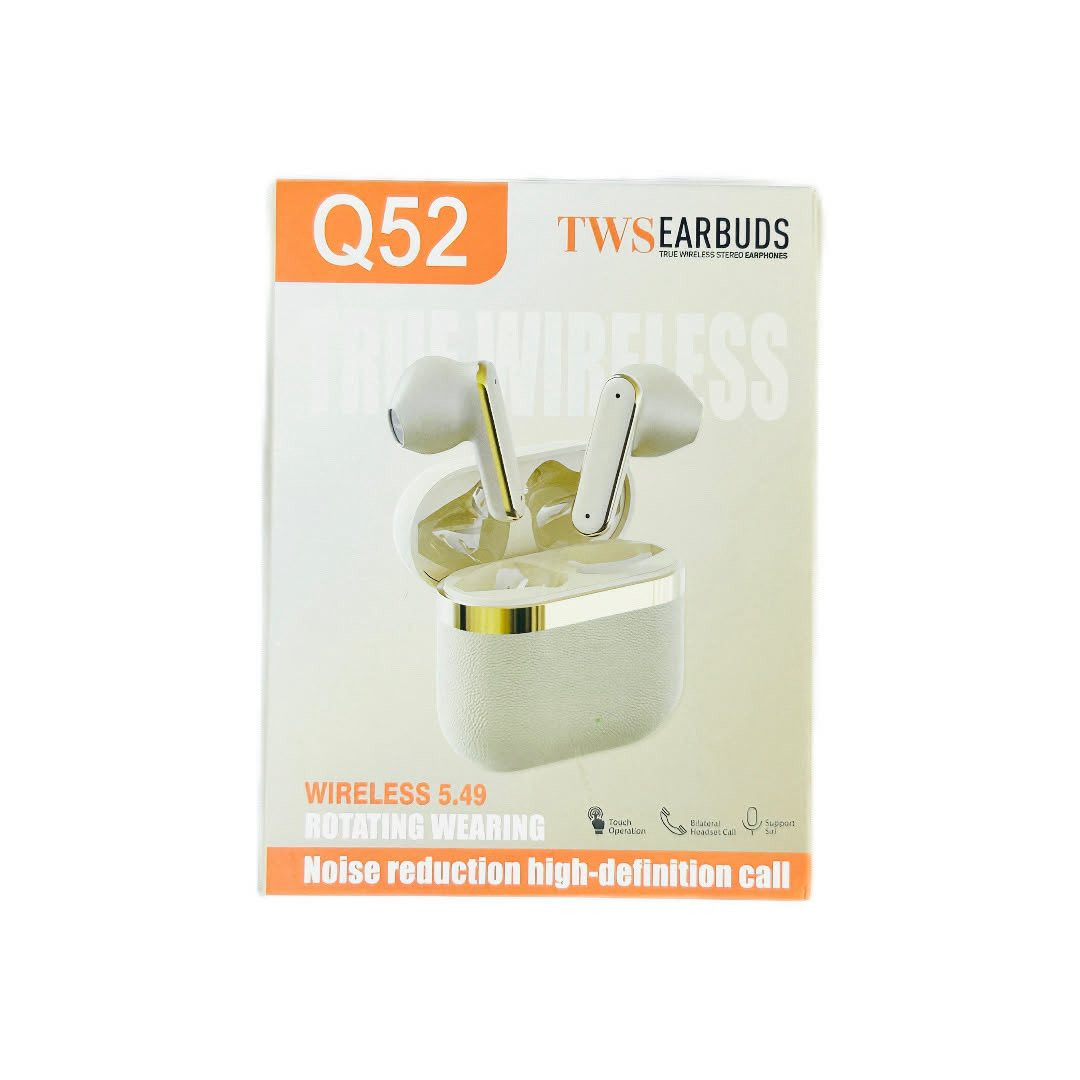 🎧🔥 صوت نقي + راحة + تقنية متطورة!

سماعات Q52 اللاسلكية تعطيك تجربة احترافية سواء للمكالمات أو الموسيقى، ويا تقنية تقليل الضوضاء حتى تسمع كل شي بوضوح عالي 📞🎶

✨ المميزات:
- تقنية تقليل الضوضاء لمكالمات أوضح  
- صوت عالي الجودة ونقي  
- مناسبة للاستخدام اليومي والخارجي  
- تقنية True Wireless Stereo (TWS)  
- تدعم iOS وAndroid وWindows  
- بلوتوث إصدار 5.4 لاتصال سريع وثابت  
- تحكم باللمس بسهولة  
- دعم الأوامر الصوتية مثل Siri  
- تصميم مريح وقابل للدوران  
- مدى اتصال يصل إلى 10 أمتار  

🔋 تفاصيل البطارية:
- بطارية السماعة: 30mAh  
- علبة شحن: 180mAh  
- واجهة الشحن: Type-C  
- تيار الشحن: 5V-1A  

📦 محتويات الصندوق:
- سماعات Q52  
- علبة شحن  
- كابل Type-C  

💰 السعر: 17,000 دينار فقط  
🚚 التوصيل:  
- بغداد: 3,000 دينار  
- باقي المحافظات: 5,000 دينار  

🔍 مميزات إضافية:
- فحص المنتج عند الاستلام  
- استبدال لمدة 7 أيام في حال وجود خلل مصنعي  

📲 اطلب هسه وخلي صوتك يفرق!


**إذا كنت صاحب هذا الإعلان وتريد حذفه لأي سبب، رجاءا أرسل رسالة إلى الدعم الفني**