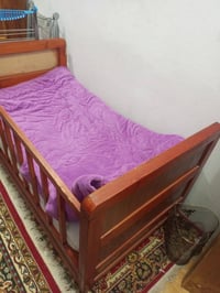 قريولة اطفال • خشب حطاطة • ١٦٠سم×٨٠سم