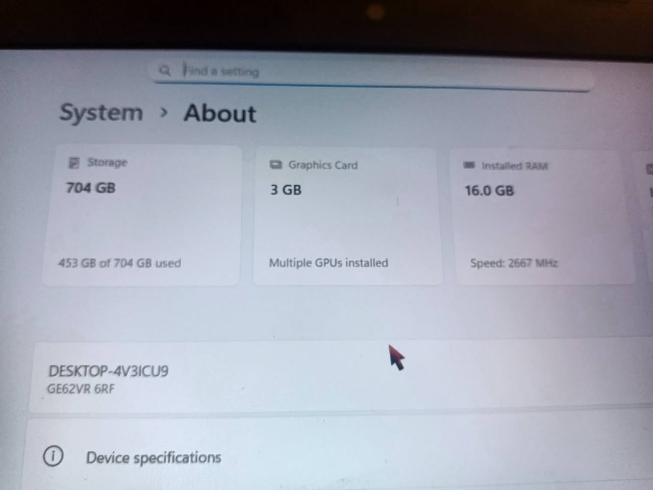 لابتوب كيمنك msi فول مواصفات
المواصفات مذكورة بصور
سعر650بي مجال المكان بصرة 
ابي الخصيب حمدان 
***********
رجاءا المو شراي لا يراسل ولا يتعبني ويا
