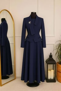 فستان طويل • قماش ايطالي • مقاسات ٣٨/٤٠/٤٢