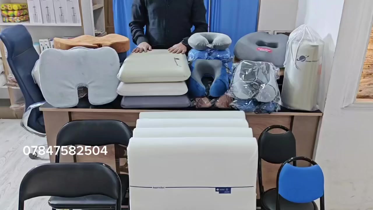 1️⃣مخدة سيلكون قياس كبير ب20الف وتصيل مجاني💥💥
2️⃣مقعد سيلكون قياس كبير ب18الف وتوصيل مجاني✨
3️⃣ياخة سفر طبية فوم ب15الف وتوصيل مجاني🌟
4️⃣كرسي مربع كبير ب20الف وتوصيل مجاني
5️⃣كرسي عكازة دائري ب18الف وتوصيل مجاني
لكافة محافضات🚛 العراق / تتوفر كميات مفرد وجملة 
***********📞
***********📞
