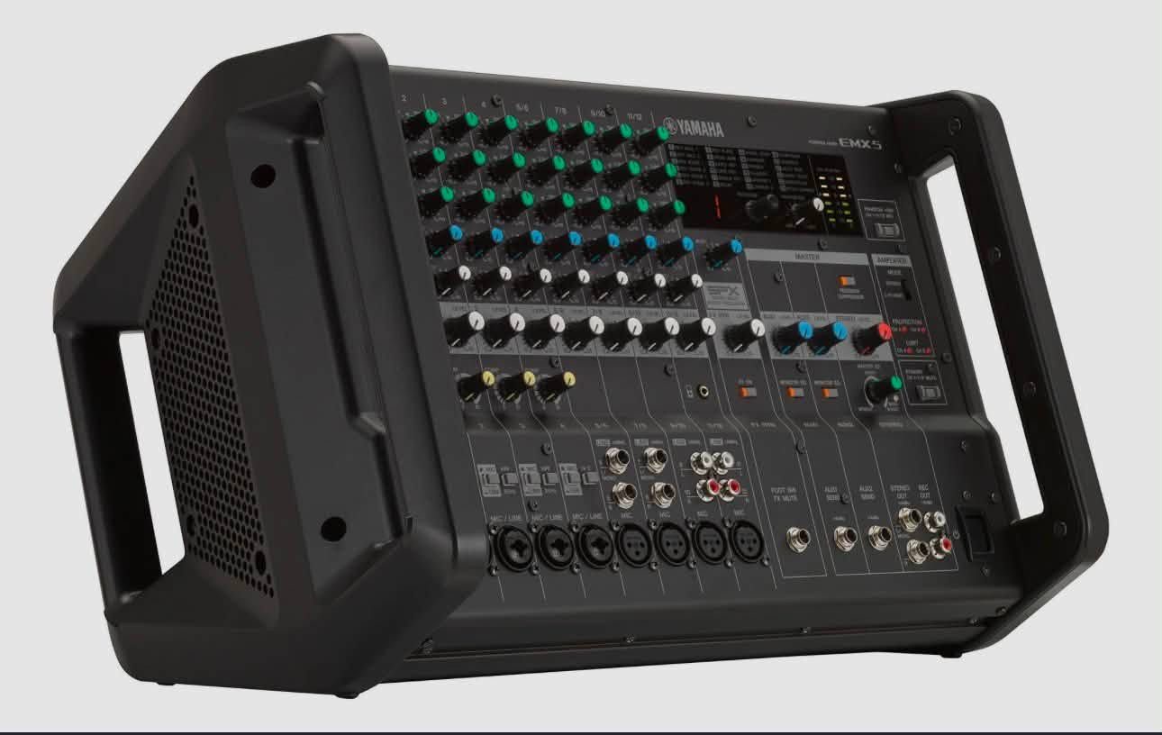 💥 للبيع: ميكسر ياماها الأصلي (Yamaha EMX5) – قوة وأداء ياباني بلا منافس! 💥
إذا كنت تبحث عن الصوت النقي، الاعتمادية العالية، والقوة العملية في جهاز واحد... هذا الميكسر هو الخيار المثالي لك!
ميكسر باور Yamaha EMX5 من أسطورة الصوتيات "ياماها"، معروف بمتانته العالية وجودة تصنيعه اليابانية الأصلية التي تعيش معك لسنوات بنفس الكفاءة.
🌟 أبرز المميزات والمواصفات الفنية:
 باور مدمج قوي جداً (Class-D): يمنحك قدرة تشغيل تصل إلى 630W + 630W عند 4 أوم (أو 460W + 460W عند 8 أوم)، مما يعني قوة صوت هائلة وتغطية ممتازة للمساحات دون الحاجة لمكبرات صوت خارجية إضافية.
 12 قناة اتصال (Channels): مرونة عالية مع 8 قنوات مايك/لاين و4 قنوات ستيريو لتوصيل كافة الآلات والمايكروفونات بسهولة.
 مؤثرات صوتية احترافية (SPX Effects): يحتوي على 24 برنامج مؤثرات صوتية من ياماها (Reverb / Delay / Echo) تعطي صوتاً ناعماً وفخماً جداً للمايكروفونات.
 مانع الصفير الذكي (Feedback Suppressor): تقنية متطورة للتخلص من الصفير والتشويش المزعج بلمسة زر واحدة.
 معادل صوت احترافي (1-Knob Master EQ™): للتحكم بسهولة في نمط الصوت المطلوب (خطابات، موسيقى، أو تعزيز الباس Bass Boost).
 تصميم قوي ومحمول: هيكل متين جُهّز لليتحمل العمل الشاق والتدوير المستمر مع مقابض مريحة للنقل.
🎯 مثالي لـ:
 القاعات والمناسبات والأعراس.
 الجوامع والمساجد (نقاء ممتاز للصوت ومانع صفير فعال).
 الفرَق الموسيقية والحفلات الحية.
 أنظمة الصوت الثابتة في الصالات والمقاهي.
📝 الحالة والتفاصيل:
 الحالة: [مستخدم فقط 6 مجالس استخدام شخصي: جديد 
 الملحقات: [كيبل كهرباء مع الجهاز من الشركة ]
 
 المكان: [كربلاء / المركز]
📞 لتواصل والاستفسار: [*********** أو راسلني على الخاص]
🚚 التوصيل: [متاح توصيل لكافة المحافظات / ادزه الكم وي شركة توصيل ]
