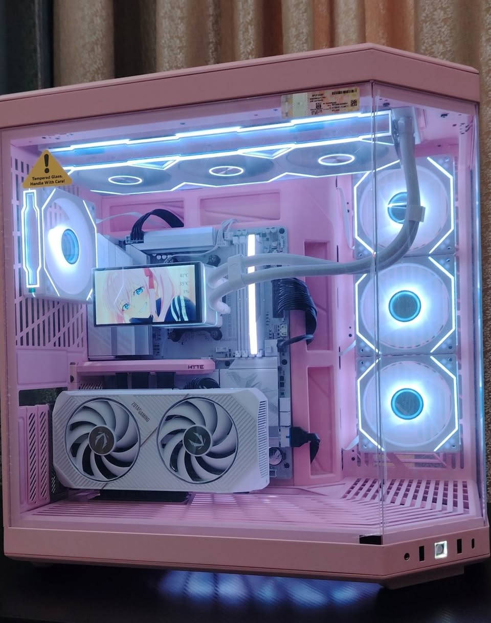 تجميعة مستعمل اقل شهر داخل ضمان السعر 2,550,000
CPU AMD R7 9800X3D 

 GPU RTX 5070 zotac with OC

 M.B B860 AORUS ELAIT WIFI 7 ICE 

RAM 16GB 6400HZ CORSAIR VENGEANCE RGB W Z36 XMP & EXPO

 POWER 750W ASUS PRIME WITH

M.2 LEXAR 512GB GEN4 7400hz

COOLER Jungle Leopard Proflow PF360 ARGB Liquid Cooler – White

CASE HYTE Y70 AXT DUAL CHAMBER STRAWBERRY MILK MID-TOWER

FAN CASE XIGMATEK INFINITY G20A TRIPLE FAN 120MMW WHITE X3

FAN CASE XIGMATEK INFINITY G20A TRIPLE FAN 120MMW WHITE X3

Windows 11 Pro Original Key

مكاني ناصرية رقمي *********** 
توصيل موجود

