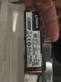للبيع m.2 1tb Kingston   اخر قطعة بقت من التجميعة 🥲  ب 100 الف وبي مجا...