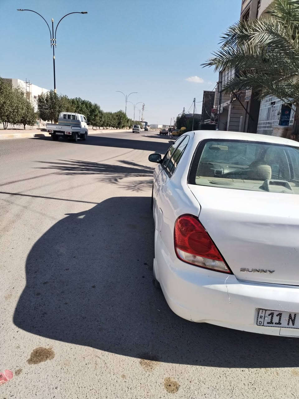 سلام عليكم سني ٢٠١٠ قبق ابيض سنويه ورقم جدد تبريد كير مكينه خير من الله بيها صبغ جاملغات خلفية او الباب خلفي وره سايق اثر حادث للبيع فقط بدون مراوس رايدها ب٧٥ قفل ***********
