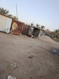 حاويات العدد 2 6 متر للبيع  07725010494