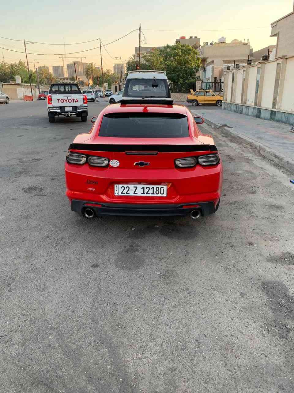 السلام عليكم 
للبيع كمارو 2023 محرك V6  كير اوتو لون احمر فول 1/1
سلايد
بريك برمبو 
شاسه كبيره 
بك لايت سموك 
داخل جلد احمر 
اويل كلر 
ويل 20 اصلي 
بجم ss بالكامل 
سياره جديده حيل وجاهزه للاخير من صيانه وكماليات  وكل الاضافات ماتخسر عليها دينار
هزه قبل شهر رقم اربيل باسمي 
سياره حادثها جاملغ وبنيد جهه اليسار والويل بيها جاملغ مبدل نفس لون والبنيد فقط مصبوغ ايرباك طاك ماشيه 63 الف كيلو ع ايدي اني كاصها من امريكا وصلحتها بايدي ورقمتها حتى صور تصليح عندي 
سعرها 185$ وبيها مجال 
مكاني بابل 
***********
