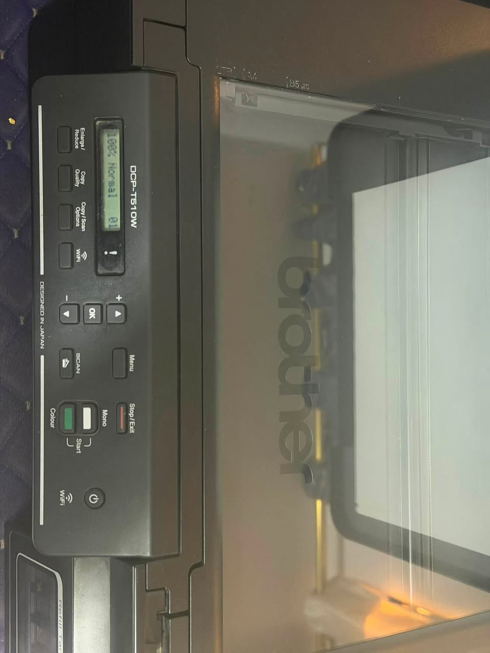 طابعه برذر T 510 مستخدمه ملونه حبر سائل خزان خارجي سعر ٧٥ الف شغاله والفحص مرفق استنساخ و طباعه وسكنر وايفاي كله شغال مكاني بغداد الحديده للاستفسار *********** ملاحظة السعر نهائي
