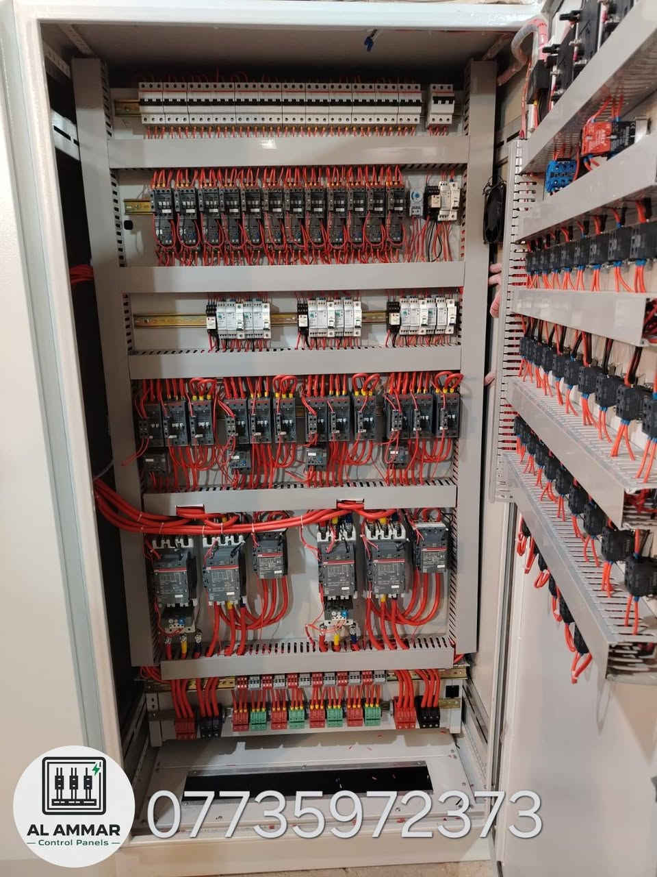 تنفيذ لوحة سيطرة صناعية لمحطة مياه

تصميم حسب الحمل الفعلي مع فحص وتشغيل قبل التسليم

تنفيذ لوحات ATS ولوحات تشغيل مضخات للمصانع والمعامل

 للتواصل والاستفسار واتساب ***********📞
#لوحات_سيطرة
#كهرباء_صناعية
#ATS
#بغداد
#معامل
#محطات_مياه
