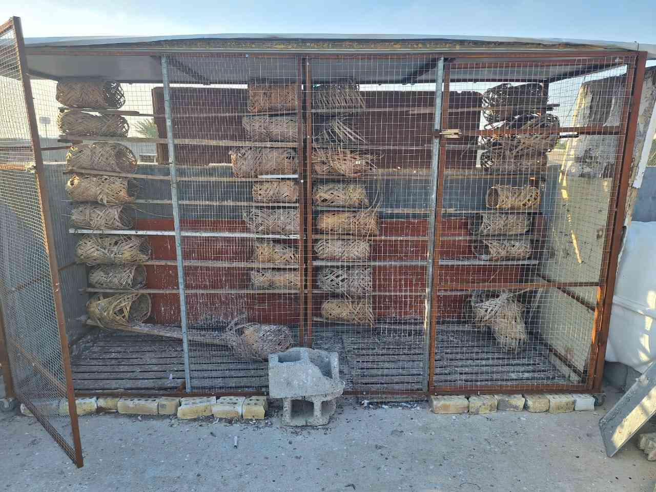 متاح
السلام عليكم يوجد للبيع قفصين واحد مال بلال والثاني 
يرهم للدجاج ويرهم للطيور  
العنوان هبهب  حي العسكري 
*********** /    /***********
