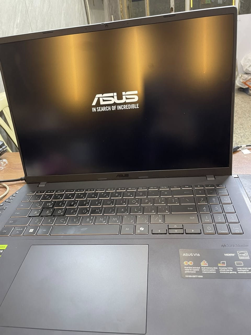 اعادة نشر بسبب الوعود الكاذبة
Asus i7 14th 240H

Ram : 1x16 G DDR 5

Hard: 1 T Nvme

Gpu: Nvidia 5060 8G

Screen: 2k 144h

قيم واشتري بما يرضي الله

خاص او رقم ***********-***********

استعمال الحاسبة ٣ اشهر فقط شراء من النبع
