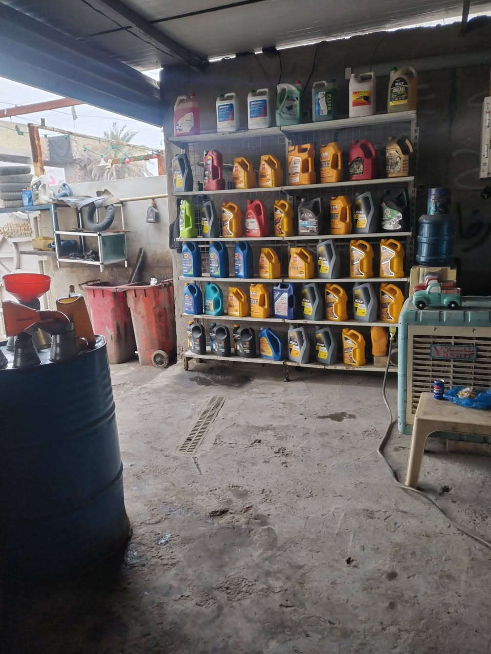 سلام عليكم محطة غسل  دهن وبنجر البيع شغلهة زين الاستفسار ***********
