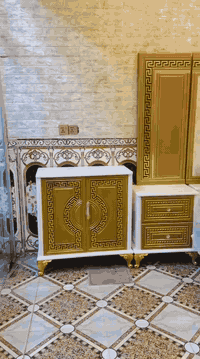 موديل الأقواس • نجارة عراقية • طقم ١٠ قطع