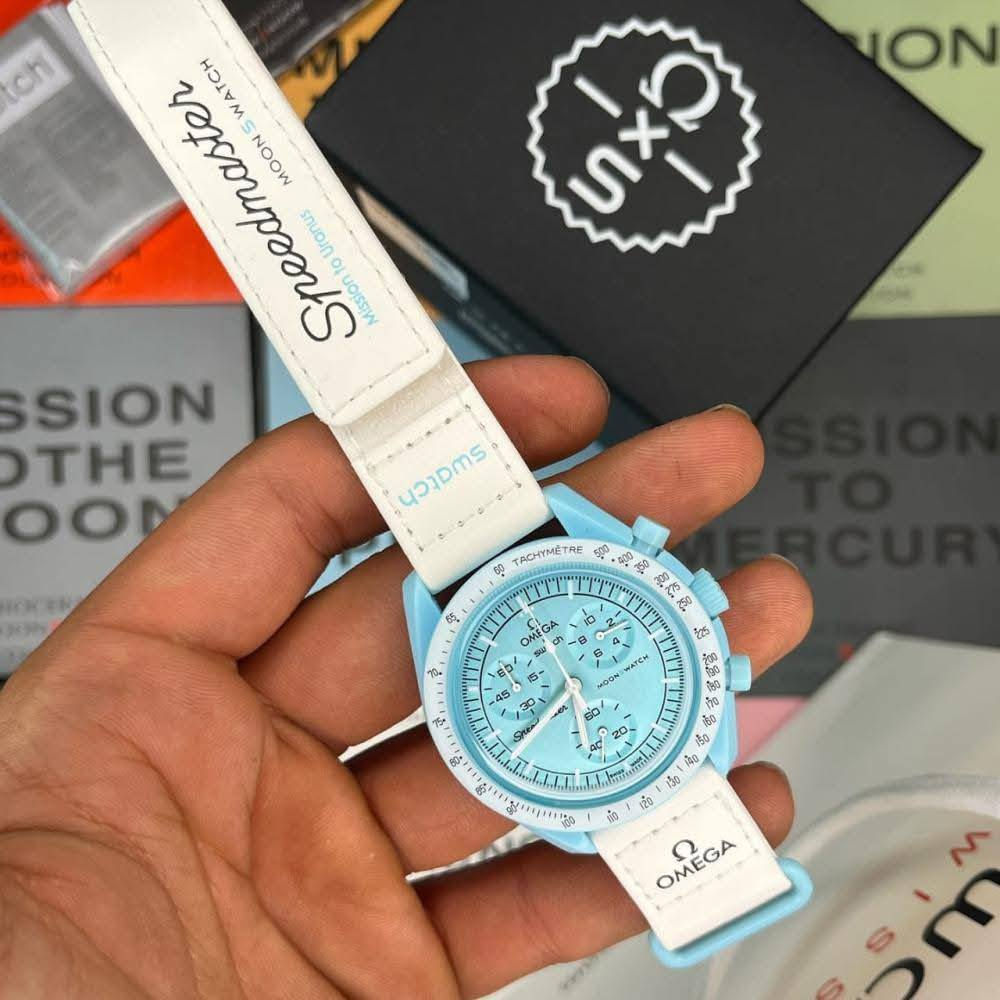 ساعة من ماركة اومكا Omega x Swatch MoonSwatch وارد اوربي
تحفة فنية

تصميم مستوحى من سطح القمر والأرض

مكينة كوارتز ناعمة ستوبوج (جميع السناتر شغاله)

المينا رمادية محببة تعكس شكل التضاريس القمرية

فول لامينوس ارقام واميال

مؤشر مراحل الأرض شغال يظهر الأرض بألوان خاصة والمحيطات تتوهج تحت ضوء UV

مؤشر مراحل القمر شغال 

هيكل من مادة Bioceramic (خليط بين السيراميك والبلاستيك الحيوي)

 سير قماش VELCRO مختم

زجاج معدني مقبب ضد الخدش

مقاومة ماء وغبار 

السعر 35الف مع توصيل والملحقات


**إذا كنت صاحب هذا الإعلان وتريد حذفه لأي سبب، رجاءا أرسل رسالة إلى الدعم الفني**