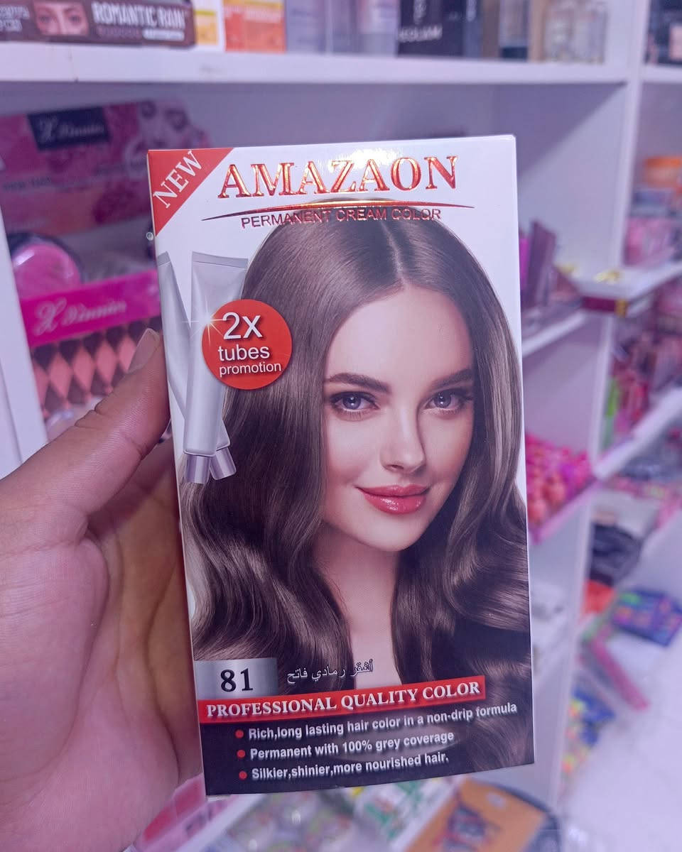 صبغ شعر AMAZAON الايطالي 🇮🇹
بالوان حلوة ومميزة 
بعلبتين صبغ 50ml + اوكسجين 
يعني لو شعرج للگاع هم يكفي وزايد 
وكل هذا ب 5 الاف بس 
وكل قطعتين ب 8


**إذا كنت صاحب هذا الإعلان وتريد حذفه لأي سبب، رجاءا أرسل رسالة إلى الدعم الفني**