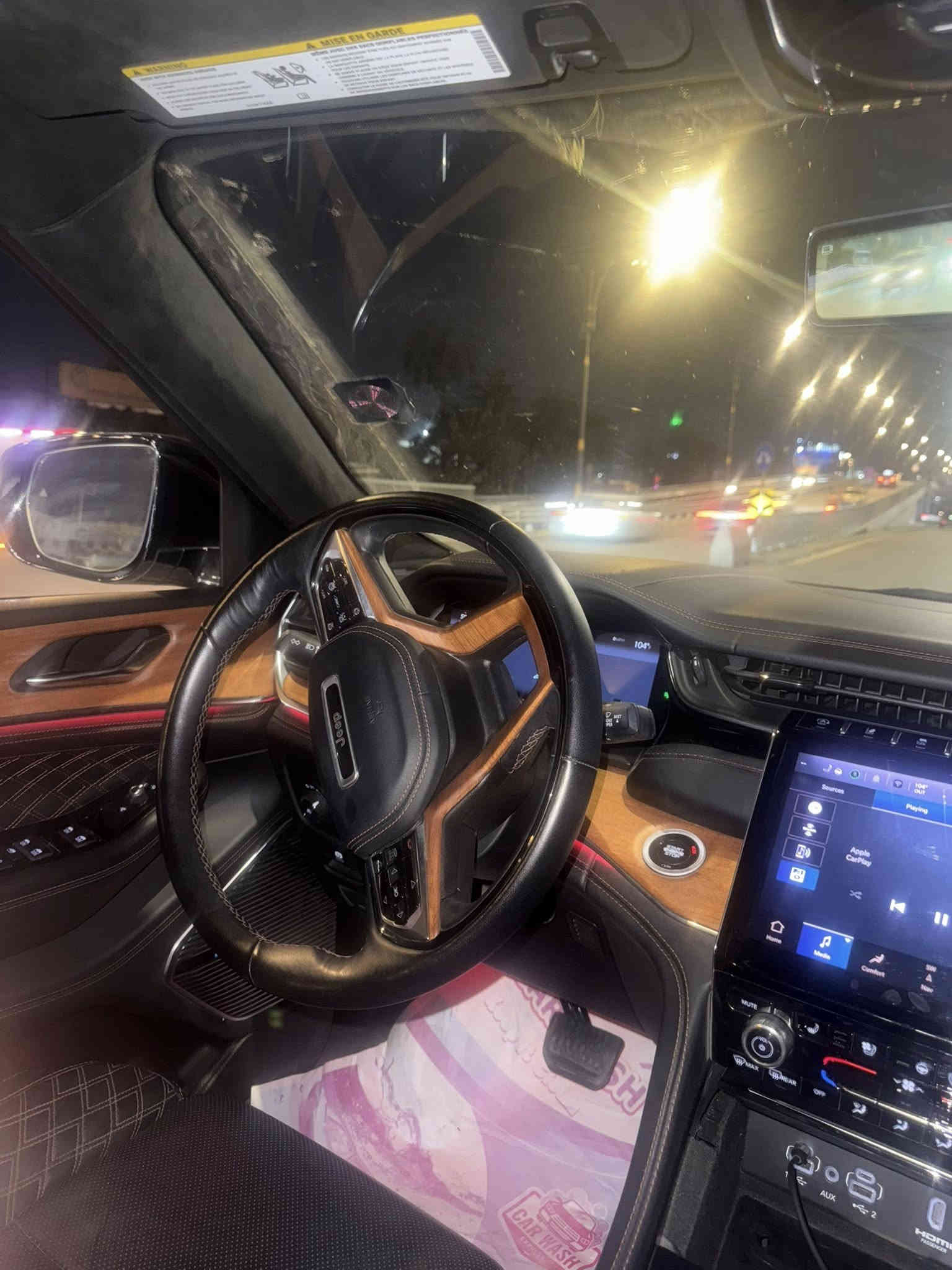 جيب سومت2022 ( امريكي )
دخول جديد صار سنه 
فول فول مواصفات فورويل بارنوما

2 كلر

الموديل : 2022 . (امريكي) .

المحرك : V6. 3.6L .

العداد 67كليو متر

موصفات:

رباعي 4x4

﻿نظام تعليق هوائي (جكات).

﻿قيادة ذاتية عند المنعطفات.

﻿رادار امامي مع مانع تصادم .

﻿نظام الرؤية الليلية.ناضور ليلي

﻿تحذير الخروج عن المسار .

﻿مستشعر نوم السائق مع نظام التوقف الآلي

﻿تحذير النقطة عمياء ٥ .

﻿نظام تحذير عند التقاطعات.

﻿نظام تحذير عند تجاوز السرعة المحددة.

﻿نظام عرض المعلومات على الزجاج الامامي (HEAD UP

(DISPLAY

﻿نظام تقليل الضجيح داخل المقصورة.

﻿إنارة محيطية.

﻿شاحن موبايل وايرلس.

﻿تعديل وضعيات مقود السائق كهربائيا.

﻿مرايا تعتيم ذاتي.

﻿المرايا الجانبية قابلة للطي كهربائيا

مرايا الجانبية فاد

ظام الصوت من ماكنتوش مع 19 سماعة.

ويل قياس 21 انج .

* سقف بانوراما .

﻿شاشه كبيرة 10.1 انج .

﻿شاشة للراكب الأمامي .

﻿نظام الخرائط (GPS) .

﻿عرض خرائط الطريق على لوحة القيادة.

﻿لوحة القيادة بقياس 12 أنج.

5 كاميرات خارجية مع بخاخات ماء للتنظيف.

كاميرا للمرأة الداخلية.

﻿تصوير حراري ليلي .

﻿المصابيح الأمامية زنون .

﻿كشافات الضباب زنون .

﻿دخول ذكي.

﻿بصمة على 5 ابواب للدخول الذكي.

﻿تشغيل عن بعد .

﻿الصندوق الخلفيي كهربائي .

﻿فتح الصندوق الخلفي مع حركة القدم.

أقل

دوسات جانبية

﻿فرش المقصورة الداخلية من الجلد الطبيعي الفاخر.

﻿اضافات من الخشب الطبيعي للمقصورة الداخلية.

﻿ذاكرة لحفظ وضعيات الجلوس للمقاعد الأمامية

﻿مساج للمقاعد الامامية .

﻿المقاعد الأمامية كهربائية .

﻿المقاعد الأمامية تبريد وتدفئة .

﻿المقاعد الخلفية تدفئة وتبريد .

﻿ستائر للشبابيك الخلفية.

﻿انارة داخلية LED متعددة الالوان .

﻿حساسات امامية وخلفية .

﻿5 راكب .

﻿مكيف خلفي مع وحدة تحكم منفصلة .

﻿تدفئة مقود القيادة.

﻿مانع تصادم خلفي .

﻿بلوتوث تلفون .

﻿محدد سرعة .

﻿نظام التشغيل والاطفاء الاوتوماتيكي

5 راكب .

﻿مكيف خلفي مع وحدة تحكم منفصلة .

﻿تدفئة مقود القيادة.

﻿مانع تصادم خلفي .

﻿بلوتوث تلفون .

﻿محدد سرعة .

﻿نظام التشغيل والاطفاء الاوتوماتيكي .

﻿نظام بريك اوتماتيكي

بعد هواي موصفات اعلى فئه 1/1

السعر انشالله 5 شدات بيها مجال بسيط الشراي***********
