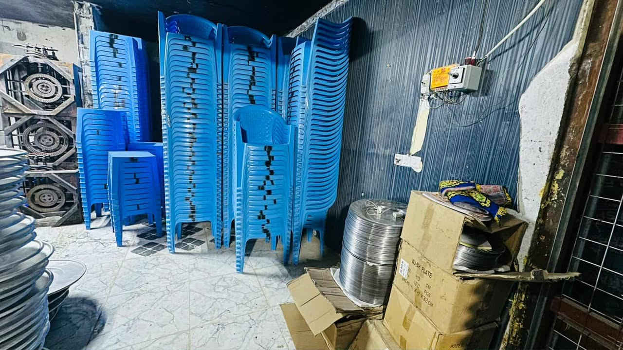 معرض المصطفى لتاجير الخيم القوسة وأدوات الطبخ لكافة المناسبات لعنوان جسر دياله جديد لكرغوليه سده مال جبور محلات ابو حمد الجبوري رقم الهاتف *********** بداره ابو محمد
