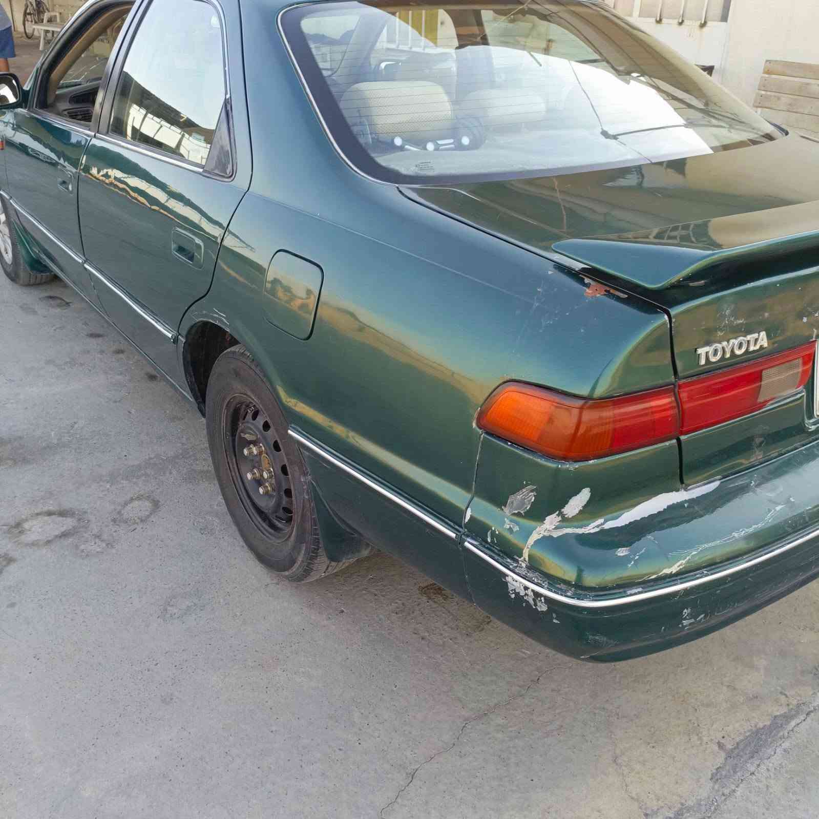 كامري موديل 2000 مصبوغة عام جمالية بدون ضربة كير محرك تبريد حدادية بشرط سنوية صاقطة رقم بغداد  سعر 70 ورقة وبيهة مجال حك الجية عنوان بلد عزيزبلد ***********
