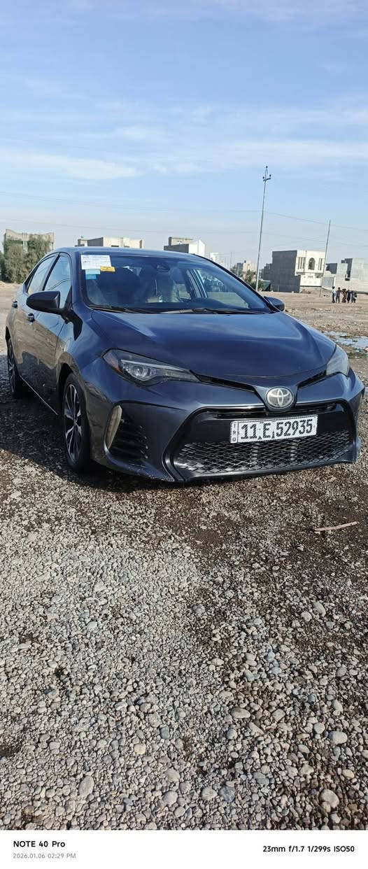 سلام عليكم. للبيع كورلا موديل 2017 مواصفات LE  رقم بغداد دولي سنويه لل 2030 هزه نهايه 2026
سياره جاهزه على 24 حبايه متصرف عليها الف 
تخم تاير اصلي ياباني ويل كروم كشانه جلد
رادار حجر بيئه شرط بلادي وضع شركه
 تبريد تدفئه السياره ماشيه 81 الف مايل 
محرك كير شرط مكفولات حادث صطحي جاملغ وبنيد مبدلات بلادي وكاله  شرط بدون دواخل صور
الحادث مرفقه بلمنشور سعر 132 وبيها مجال بسيط  
مكاني تكريت 
***********
***********
