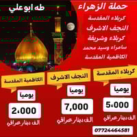 #حملة_الزهراء_أهالي_الحسينية_الراشدية #زيارة_يوم_الثلاثاء الئ النجف ال...