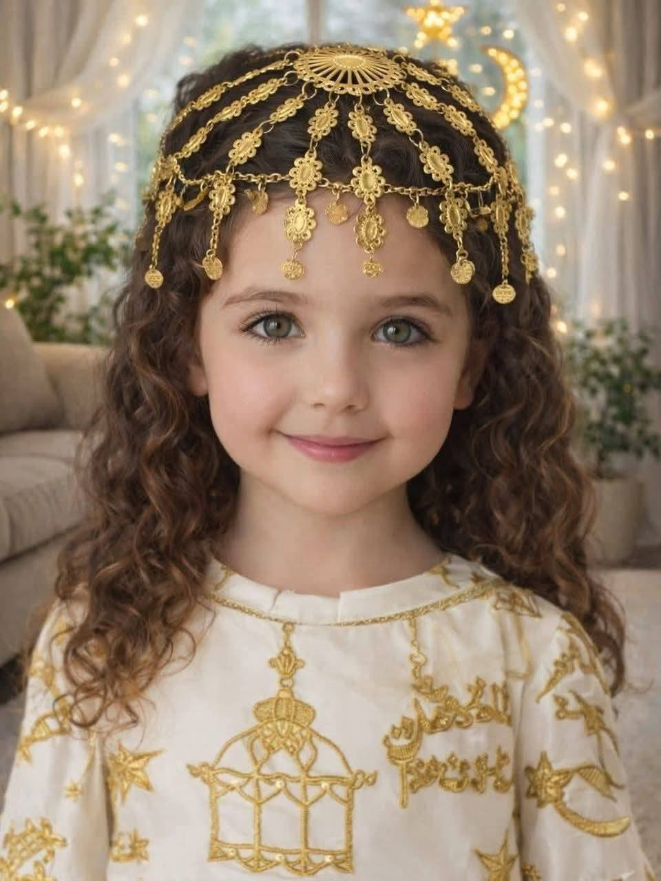 #الفهد_للأطفال
زي رمضاني بناتي
والهامة الخاصة بلكركيعان 
قياس 3-12 سنة 
العنوان 🔴الصويرة-شارع النجمة-مقابل شموسة ومجاور حلويات الحمداني 
متوفر توصيل داخل الصويرة وكافة محافظات العراق
للاستفسار ***********
