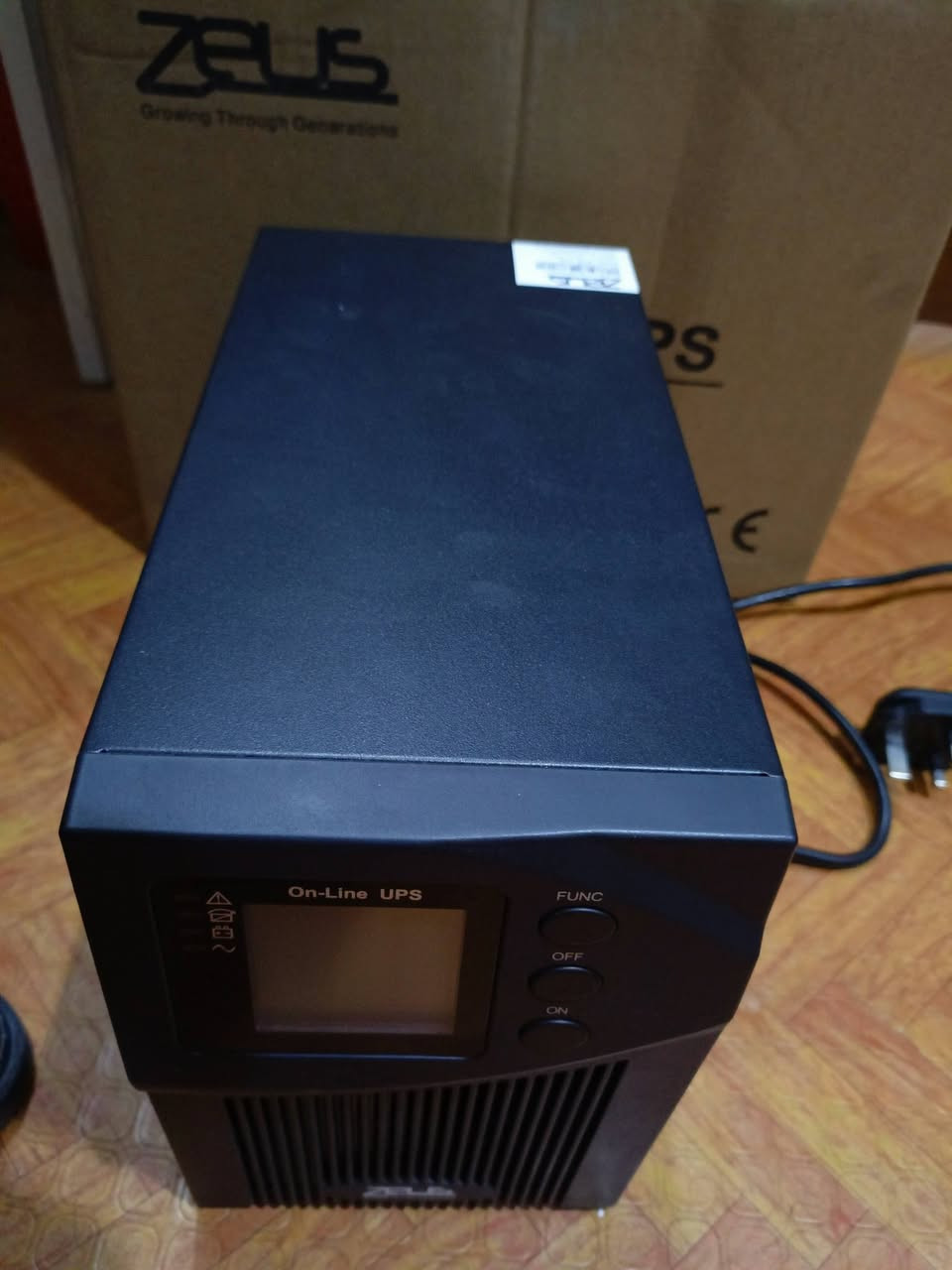 UPS ONLINE ---- ZEUS 1500w
اونلاين استخدام كلش قليل صار يمكن شهرين من اخذته استخدمته كلش قليل سعر الجديد 190 الف ابيع ب150 الف  وبي مجال كلش قليل 
المكان بغداد السعر 150 الف وبي مجال قليل 
للاستفسار ***********
*********** بيهم واتساب
