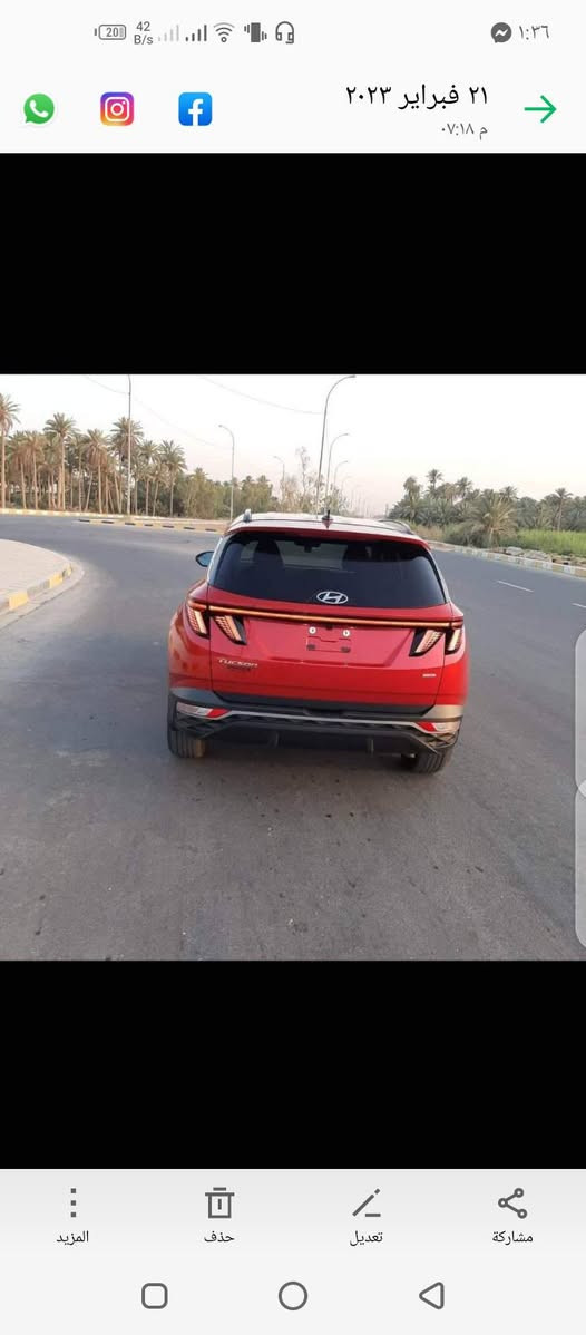 السلام عليكم
توسان امريكي 2022 حادث فقط دعاميه اماميه بدون اي صبغ أو تعديل أو تبديل رقم بابل باسمي ماشيه 85 الف كيلو السعر 185 وبيها مجال...

للاستفسار ***********
***********
