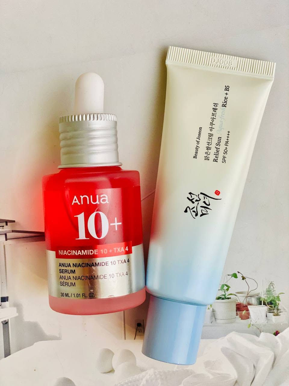 #عرص لمعالجة التصبغات والأثار من جوسون 🇰🇷✨

❤️سيروم Anua Niacinamide 10% + TXA 4%يستهدف البقع الداكنة والتصبغات وندبات ما بعد حب الشباب. يعمل على توحيد لون البشرة وتفتيحها. يساعد على ترطيب البشرة وتقوية حاجزها الطبيعي. يتحكم في إفراز الدهون ويقلل من حجم المسام.

🩵واقي الشمس Beauty of Joseon Relief Sun Rice + B5
يوفر حماية عالية من أشعة الشمس بعامل حماية SPF 50+ و PA++++.
يحتوي على مستخلص الأرز وفيتامين B5 (البانثينول) الذي يساعد على ترطيب وتهدئة البشرة.

سعر العرض ١٨ الف


**إذا كنت صاحب هذا الإعلان وتريد حذفه لأي سبب، رجاءا أرسل رسالة إلى الدعم الفني**