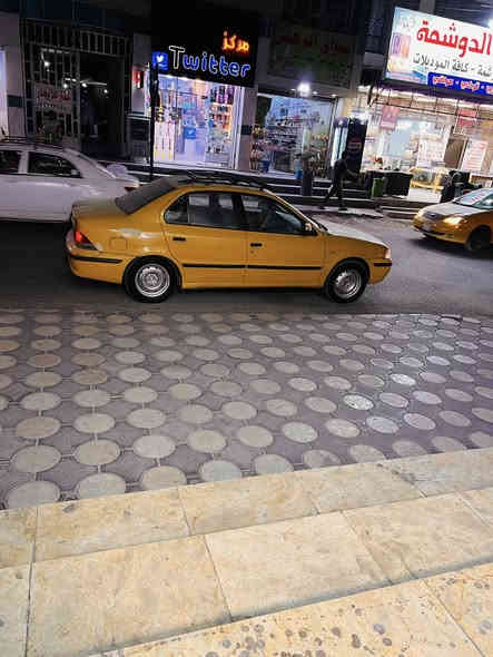 السلام عليكم سمند للبيع السياره تشتغل وتمشي وتبريد شغال  بس ابيع كوم حديد السعر 20 وبيه مجال ***********مكاني زعفرانيه
