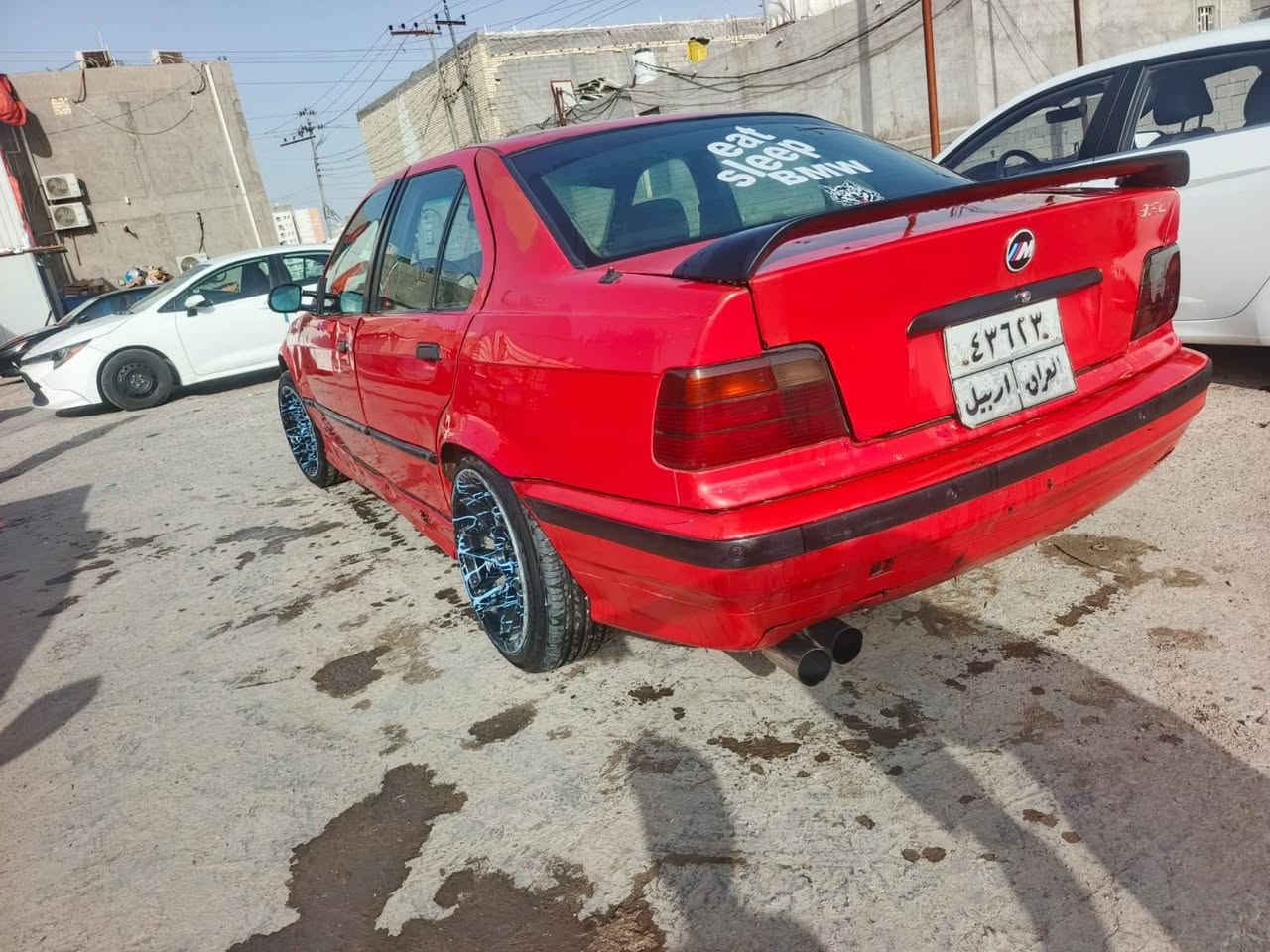 سلام عليكم بيام E36 موديل ٩١ رقم اربيل تحويل ثانيوم محرك ٢٨ مسكر فانوص كير جاترك بيهة صبغ قبق جنطة وبنيد بسونر تخم تاير جديد محرك بي خيط بخار سنوية صاقطة سعر ٤٥ بيهة مجال ***********
