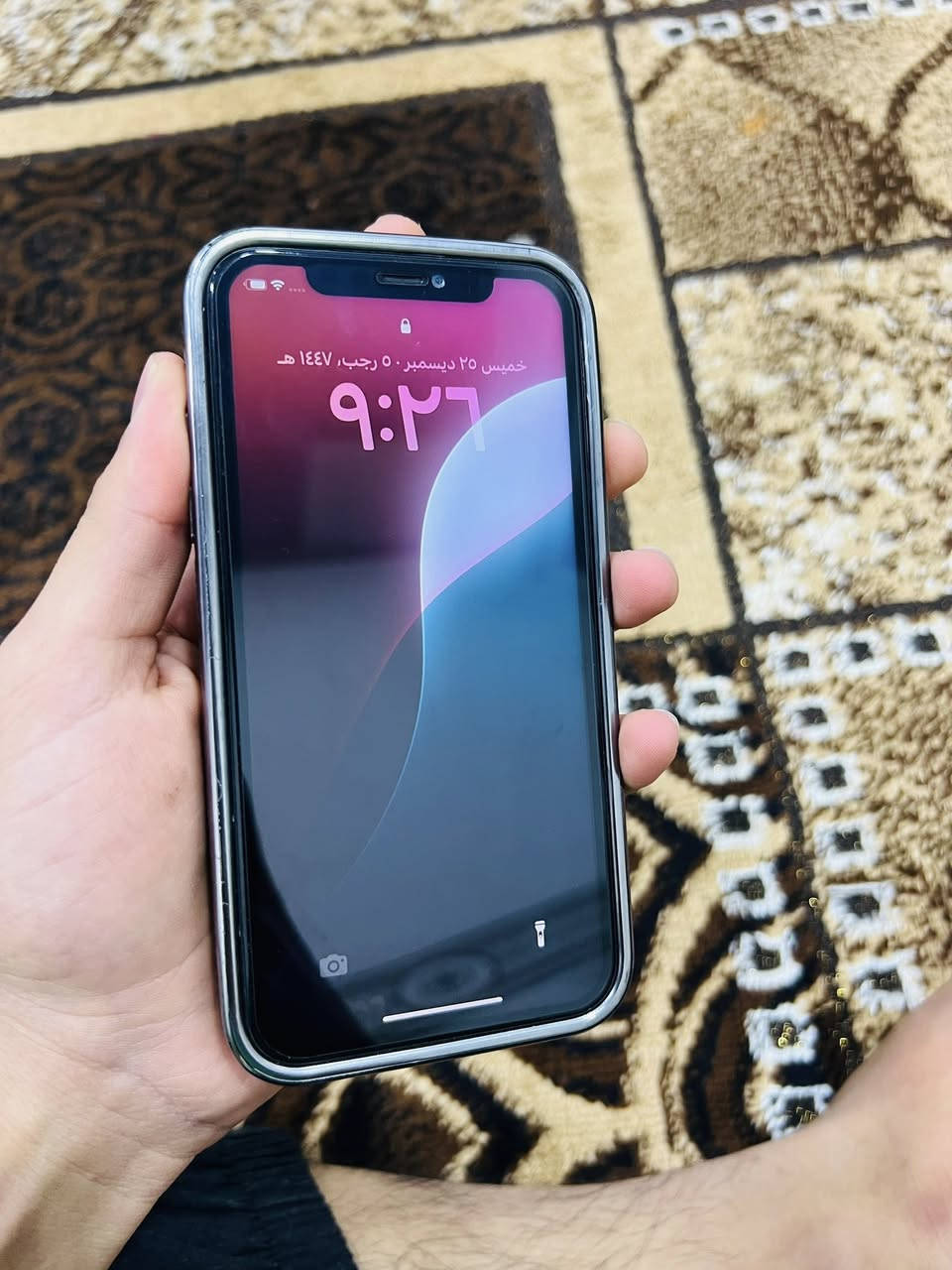 ايفون 11عادي
بطارية100‎%‎

لون اخضر 🩵

تك سيم

مبدل شاشة اصلي 

فيس إيدي شغال 

جهاز حلو ونضيف 

سعر 140😍🔥🔥 

***********
