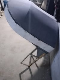 كنب نص • جلد وقماش • نجف