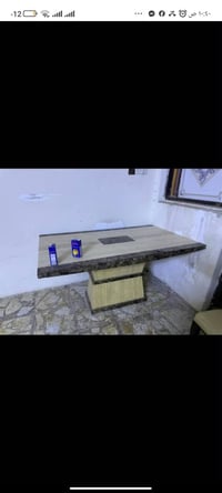 ميز طعام • مرمر • ست كراسي
