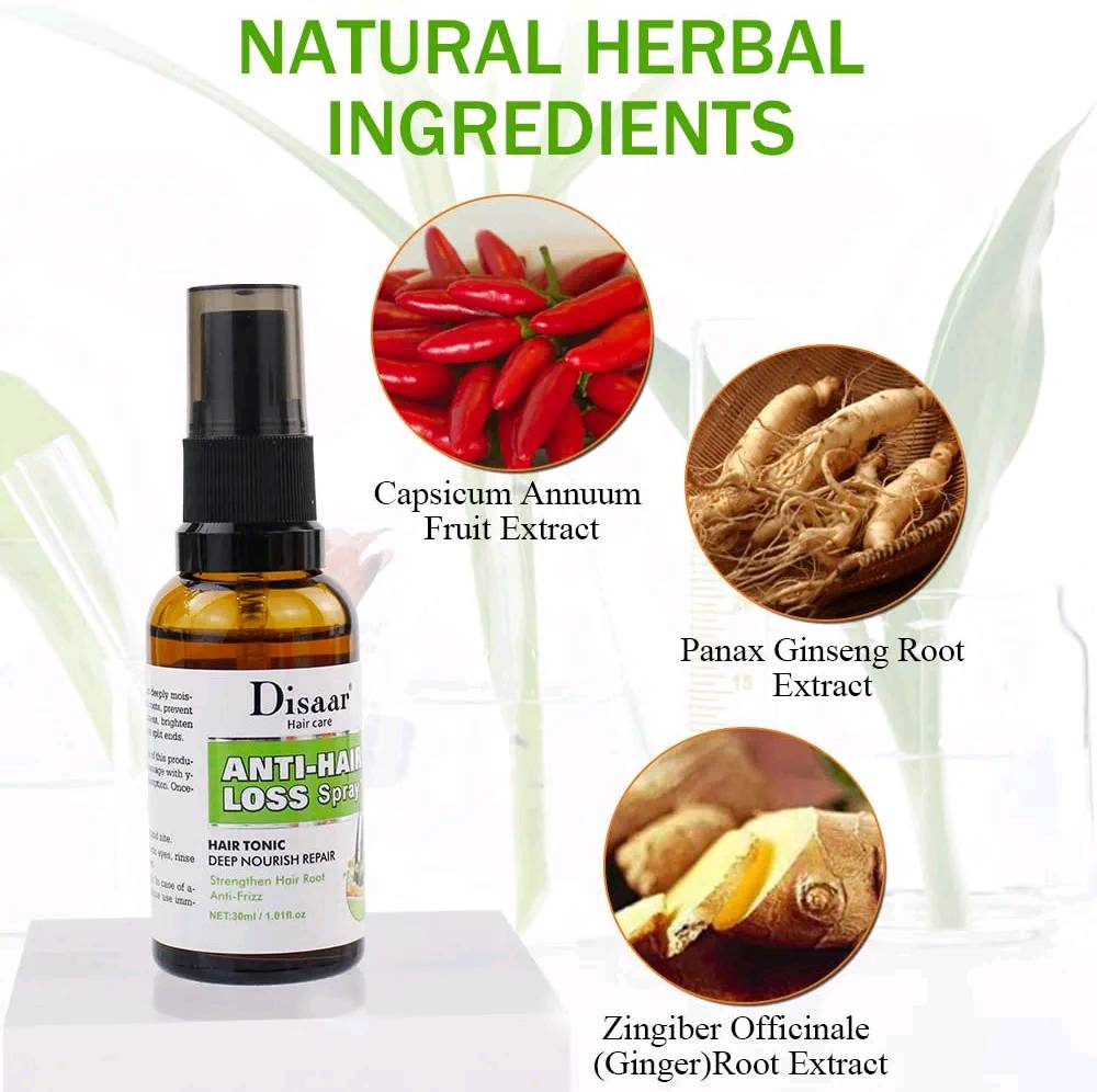 😍 بخاخ ديسار Disaar 💧

- إيقاف التساقط وتحفيز النمو من الجذور 💪
- إنبات الفراغات بفضل الزنجبيل والجينسينج 🌿
- ترطيب وإصلاح للشعر التالف 💫
- جذور أقوى وشعر صحي 😊
- مناسب للرجال والنساء 💇‍♂️
- حجم 30 مل للاستخدام اليومي 📦

#بخاخ_شعر #تساقط #العراق #تسوق_اونلاين #شعر