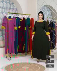 دشداشة طويلة • ماء الذهب الإيطالي • مقاسات XL/XXL/XXXL