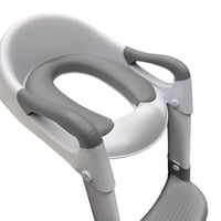 مقعد مرحاض أطفال • سلم قابل للتعديل • رمادي