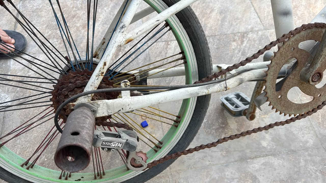 سلام عليكم
بايسكل حجم 20 سرج عالي BMX كير 7 نمر بريك خلفي دسك 
عوزه ترتيب خفيف مكاني بغداد قيم واخذ مستعجل 
***********
