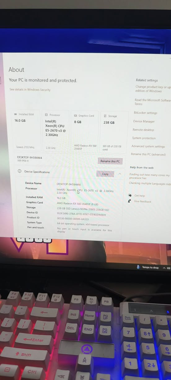 عندي هاي بي سي هيه مال دراسه وهاي موصفاته رايده 600 وبيه مجال كامله ميز وشاشه وكيس وكيبورد + سكن البصره


**إذا كنت صاحب هذا الإعلان وتريد حذفه لأي سبب، رجاءا أرسل رسالة إلى الدعم الفني**