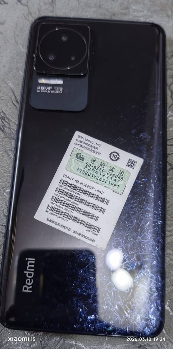 شاومي ردمي نوت k50 اخو الجديد  مكفول من اي خلل  يدعم تسجيل مكالمات تلقائي لا يوجد لغه العربيه  كامل ملحقاته الذاكره 256
الرام 8+12
مكاني حصوه سكندريه بابل السعر 200الف بي مجال


**إذا كنت صاحب هذا الإعلان وتريد حذفه لأي سبب، رجاءا أرسل رسالة إلى الدعم الفني**