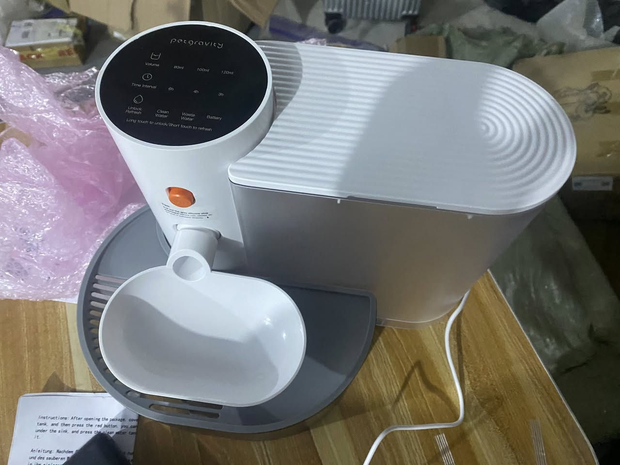 ذا المنتج هو نافورة Petgravity الذكية لتعبئة مياه الحيوانات الأليفة ذاتيًا.


**إذا كنت صاحب هذا الإعلان وتريد حذفه لأي سبب، رجاءا أرسل رسالة إلى الدعم الفني**