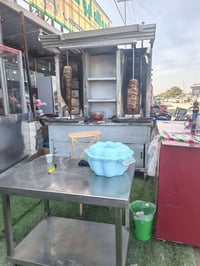 شوايه كص • شغاله • ميز ستيل وألومنيوم