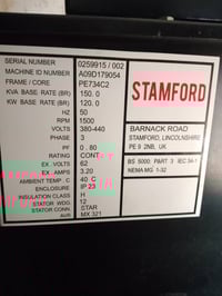 للبيع مولد كمنز سته سلندر راس توليد 150كيڤي ستان فورد مولد اخذته زيرو ...