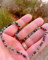 عقد زمرد • زمرد الزامبي • حبة 4 ملي