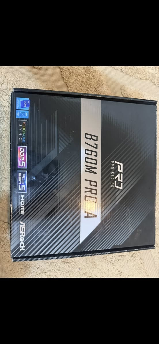بورد B760m pro a ddr5 بورد نضيف وجديد جاي اشده نعوجت ذني البنات مال مكان الرام يعني 2 يشتغلن و 2 واكفات للبيع او مراوس بشاشه حجم 27 مومهم البراند بغداد *********** واتساب

