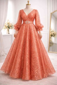 فستان فخم • ناصرية • مقاس 65-75