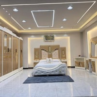 غرف نجارة عراقية • ٨ قطع • سرير ٢٠٠×١٦٠