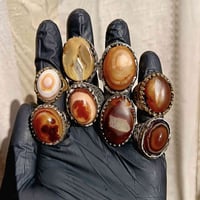 اللهم صل على محمد و ال محمد خواتم تيتانيوم بأحجار طبيعية ومصورة نادرة ...