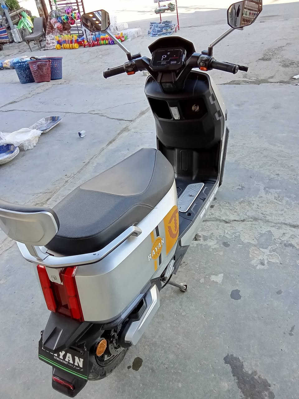 يا الله
السلام عليكم عندي دراجة شحن نوع الريان الوحش الكون 
فول مواصفات 
دبل بصمة دبل سويج تشغيل عن بعد 
 شاشة لكشف العطل دبل إشارة لايت زنون عالي ناصي رماش 
دبل ستاند نظام قاطع دورة نظام مثبت سرعة نظام رجوع للخلف نظام مثبت سرعة نظام حماية سرقة 
ملف 2000 نحاس الاصلي ضد المي 
6بطاريات دبل الاصلي 
كشن جلد VIP
إشارة رباعية 
دبلات غاز بريكات دهن هدروليك 
السعر 925
مكاني المشتل 
***********
