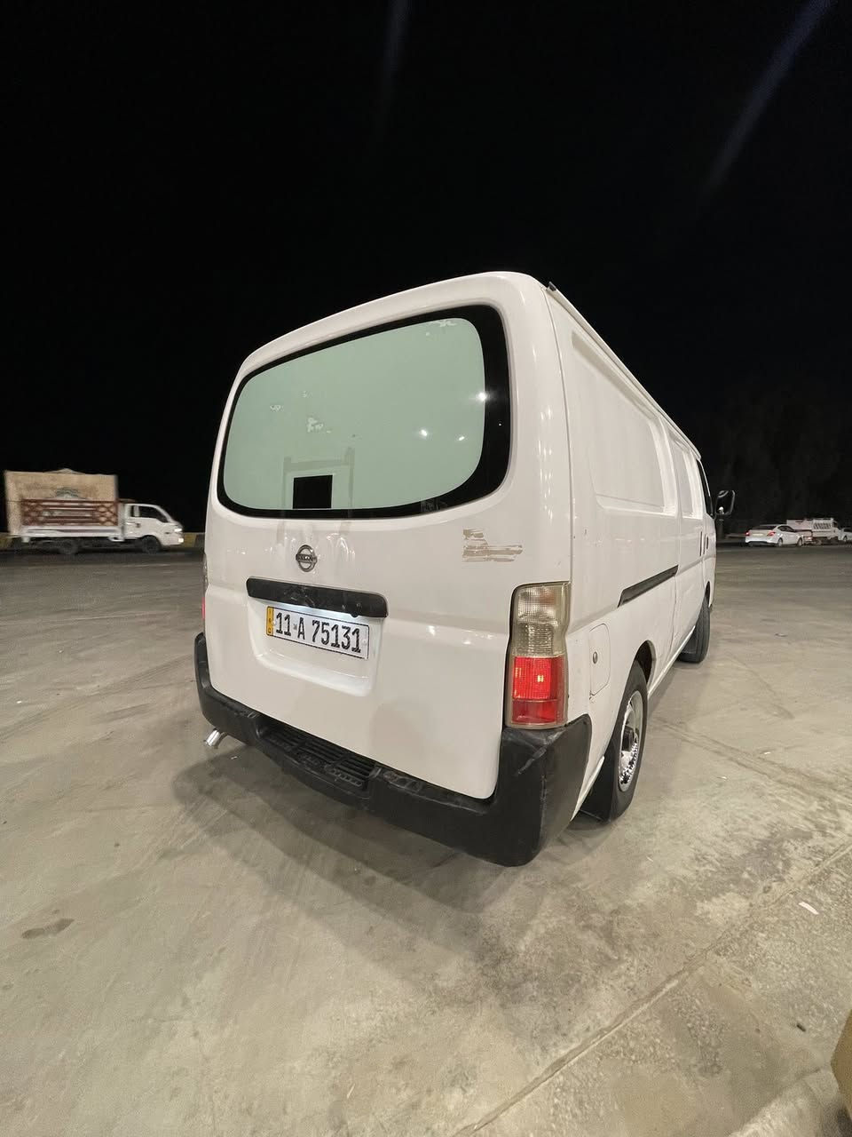 من رخصت مدير الكروب المحترم شباب نيسان يورفان ٢٠١٢ كاز. السياره كفاله عامه بس بيهة ليوره بيهة بل هجل شويه صبخ شبرين الباقي مكفول السياره سماعات وشاشه ب١٤٠ الف كير مكينه  جدد.  تايرات جدد وكبات وطوك جدد و باتري جديد  السياره الف متصرف عليهة الف دينار  السياره بسمي تحويل مباشر  للبيع فقط ب ٨٨ وبيهة مجال بسط  ومكان السياره الاعضميه   وهاذ رقمي ***********
