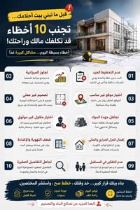 أخطاء كارثية • للي يبني أول مرة